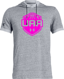 Under Armour Stadium Short Sleeve Hoodie - Boys UAA Session I 2026 (Strong Pink)