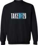 Crew Sweatshirt - The Take Off 2026 (Bold Stacked Text)