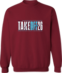 Crew Sweatshirt - The Take Off 2026 (Bold Stacked Text)