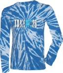 Tie-Dye Long Sleeves - The Take Off 2026 (Bold Stacked Text)