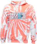 Tie-Dye Hoodies - The Take Off 2026 (Bold Stacked Text)