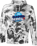 Under Armour Rival Fleece Hoodie Tie-Dye - USA Football Summer Series 2026 (Blue Backdrop)