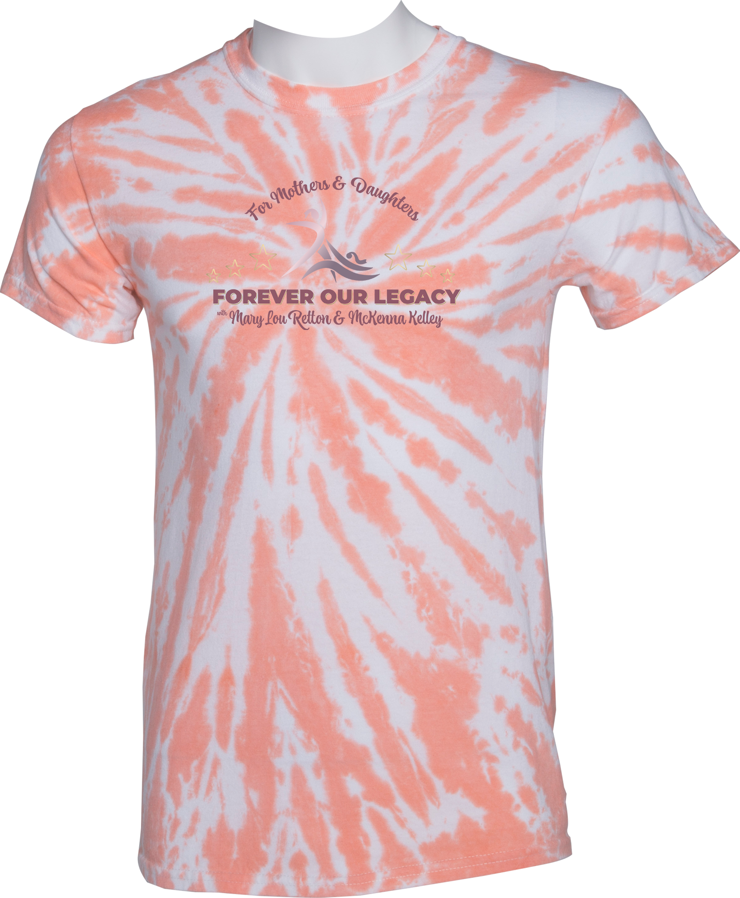 TIE-DYE SHORT SLEEVES - 2023 For Mothers & Daughters Forever Our Legacy with Mary Lou Retton and Mckenna Kelley