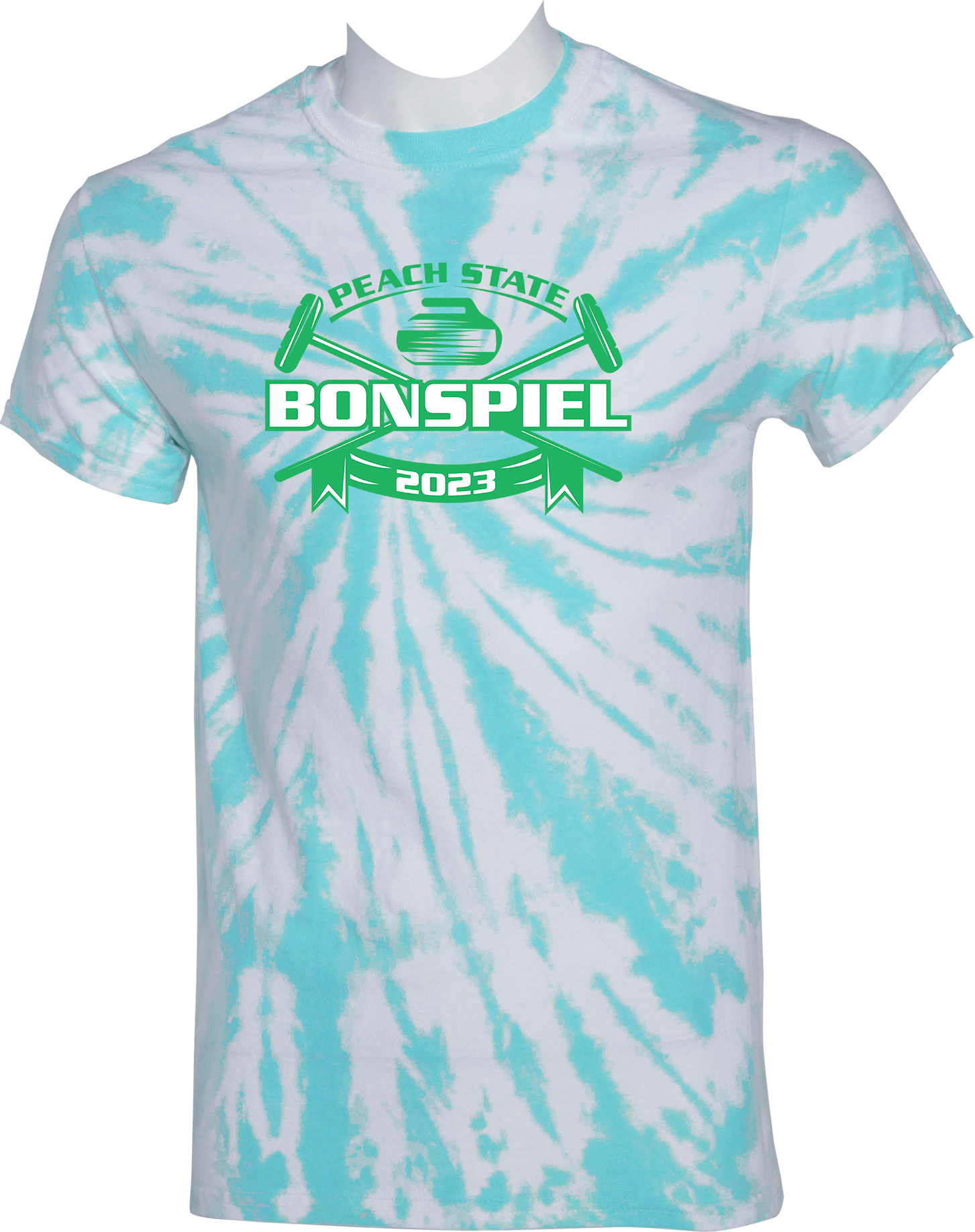 TIE-DYE SHORT SLEEVES - 2023 Peach State Bonspiel
