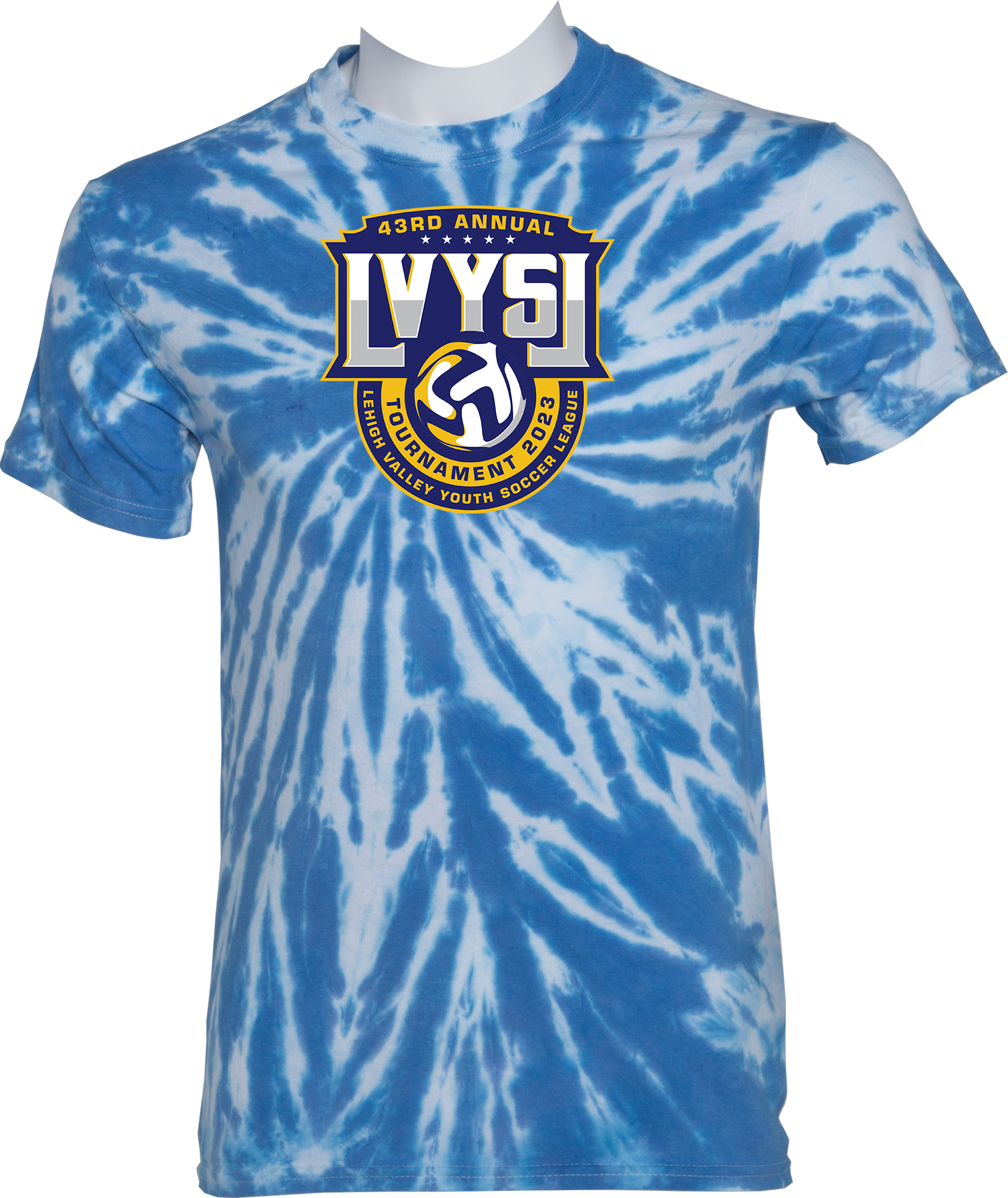 TIE-DYE SHORT SLEEVES - 2023 43rd annual Lehigh Valley Youth Soccer League Tournament