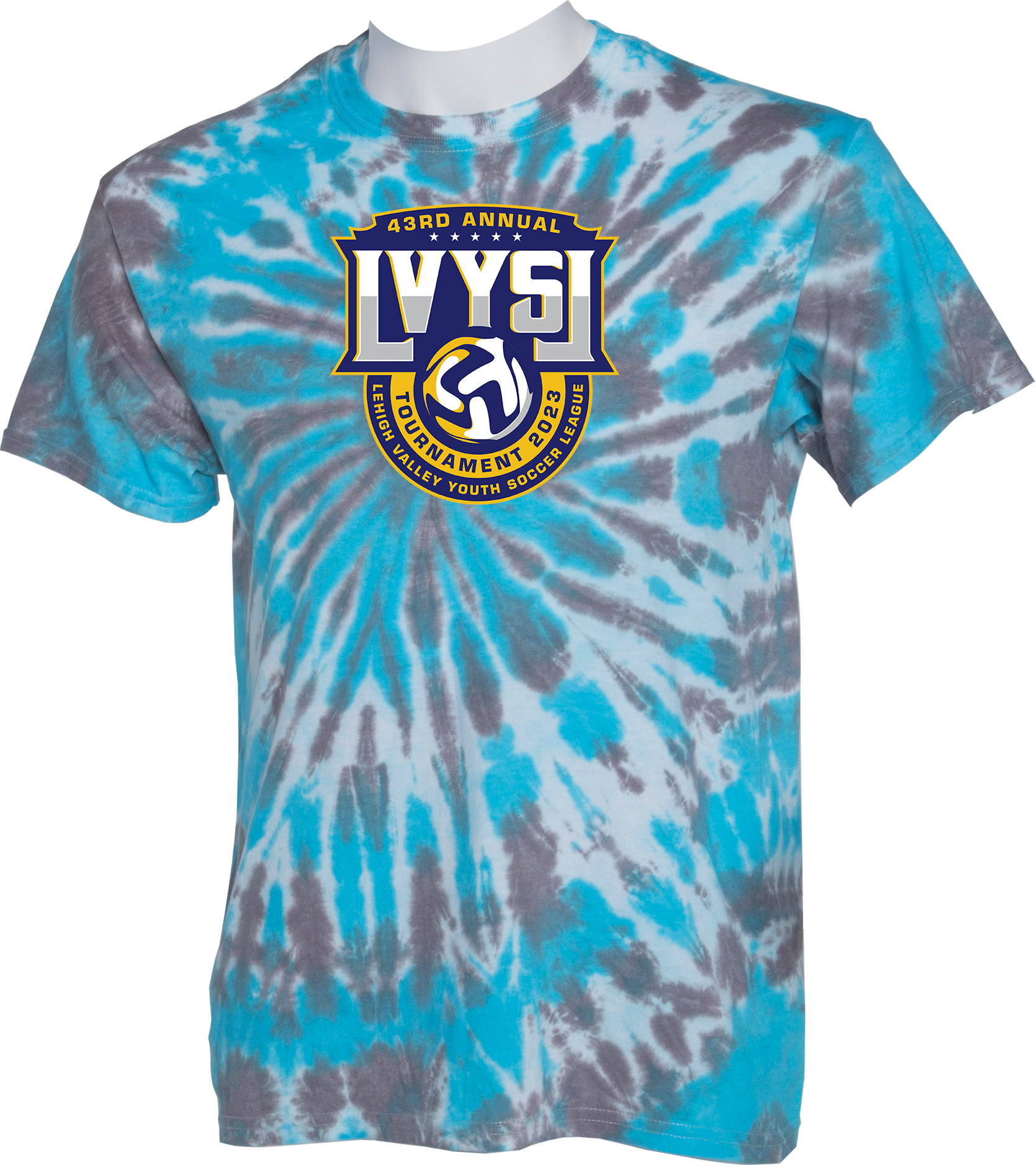 TIE-DYE SHORT SLEEVES - 2023 43rd annual Lehigh Valley Youth Soccer League Tournament