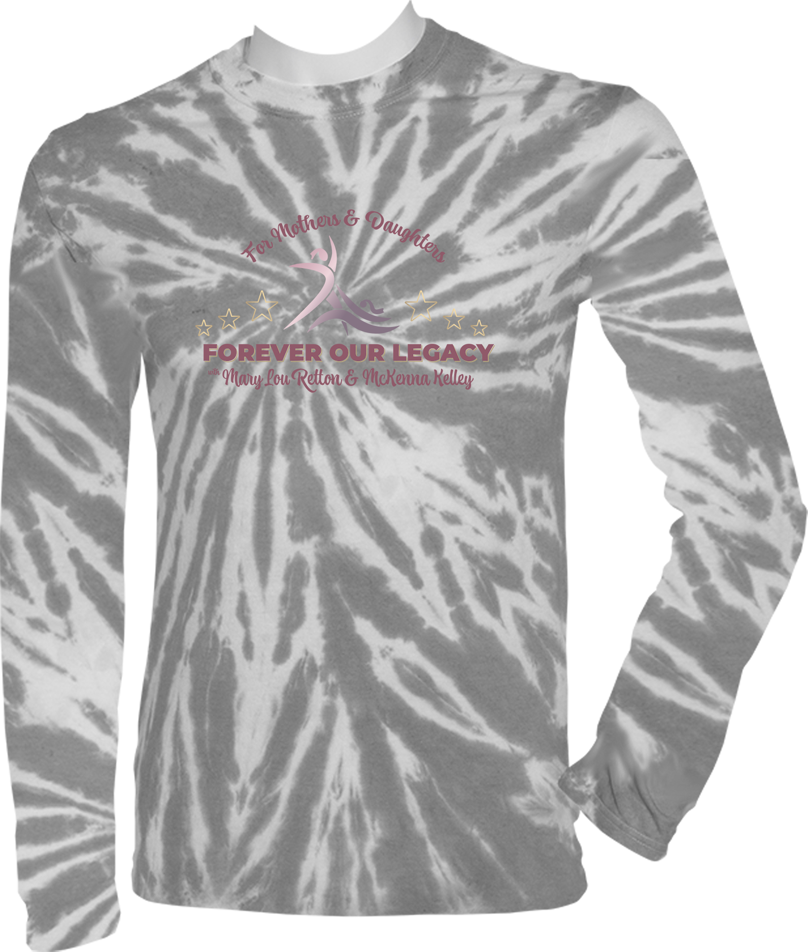 TIE-DYE LONG SLEEVES - 2023 For Mothers & Daughters Forever Our Legacy with Mary Lou Retton and Mckenna Kelley