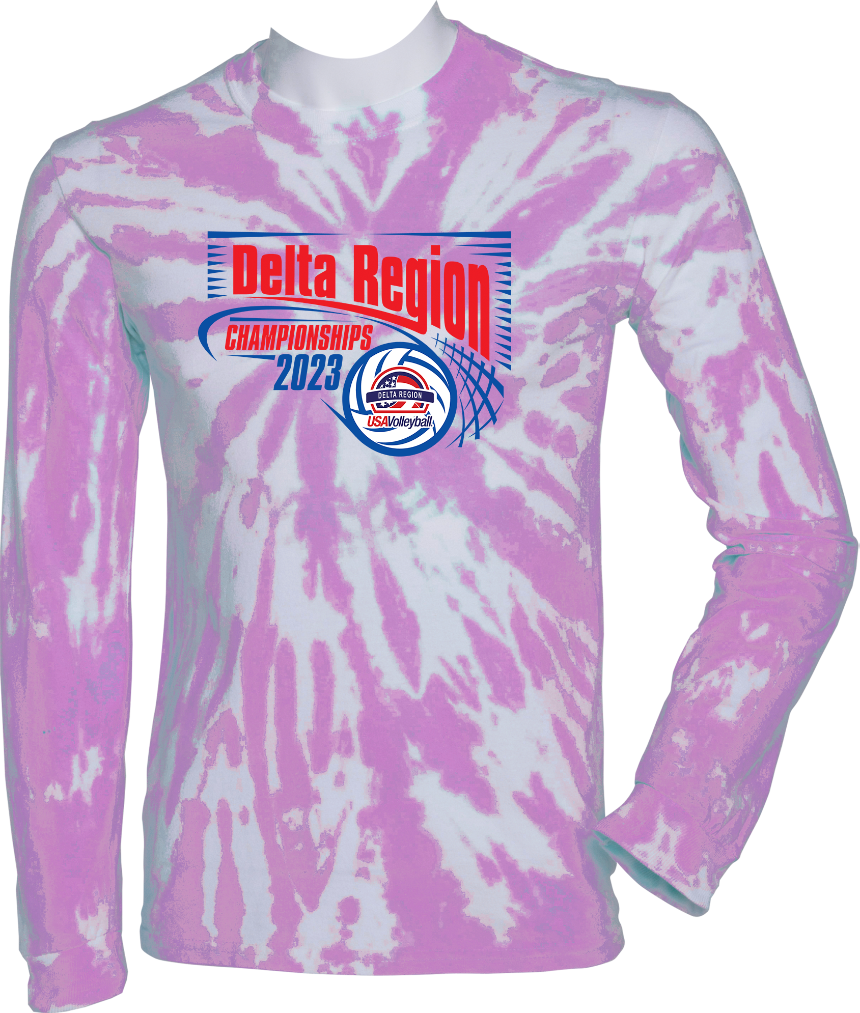 TIE-DYE LONG SLEEVES - 2023 Delta Region Championships