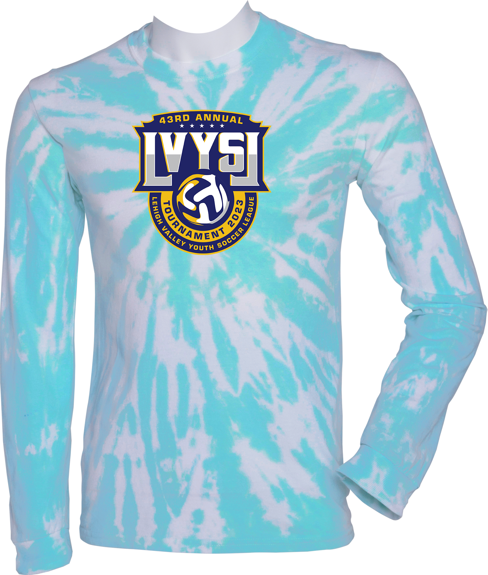 TIE-DYE LONG SLEEVES - 2023 43rd annual Lehigh Valley Youth Soccer League Tournament