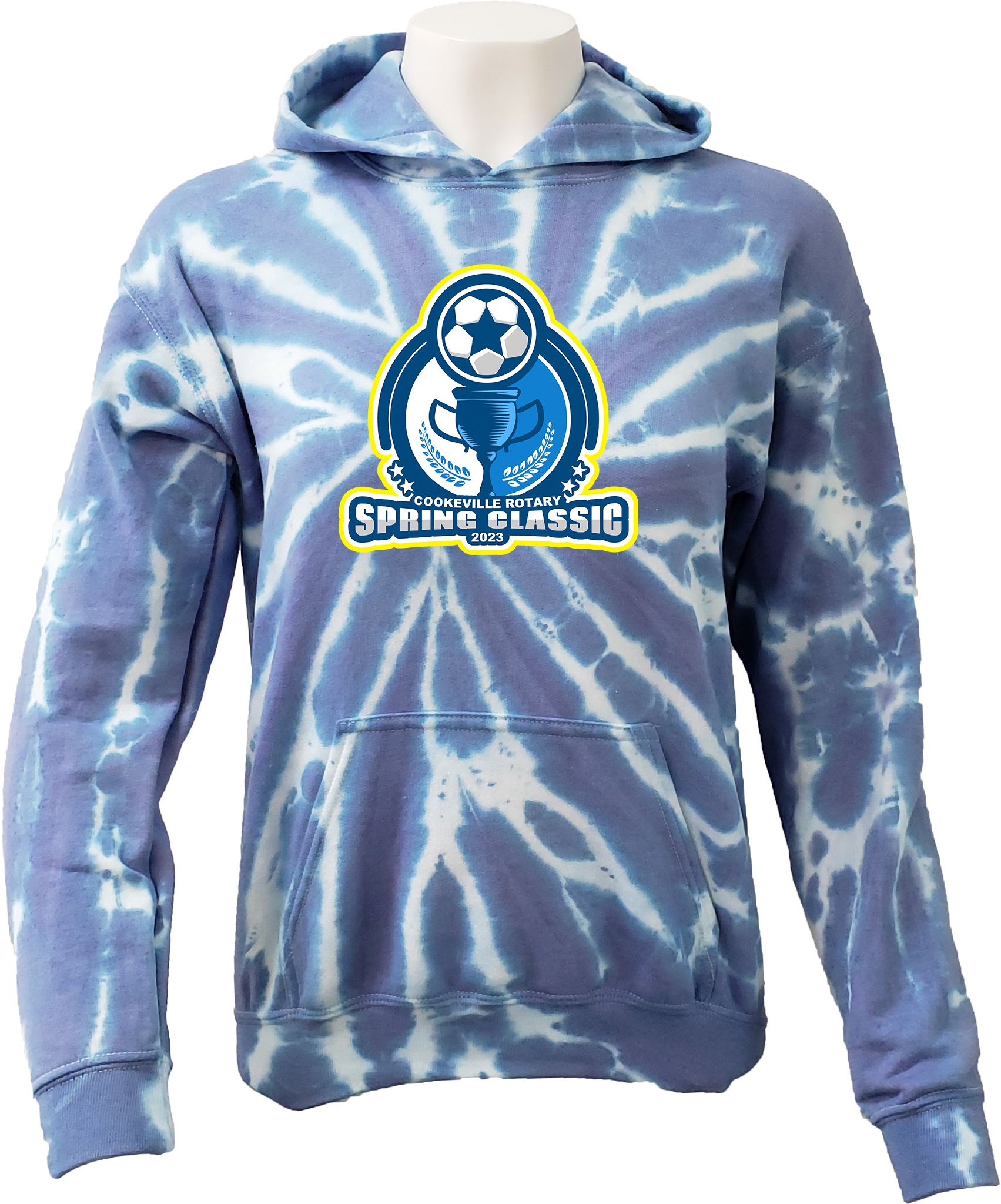 TIE-DYE HOODIES - 2023 Cookesville Rotary Soccer Classic