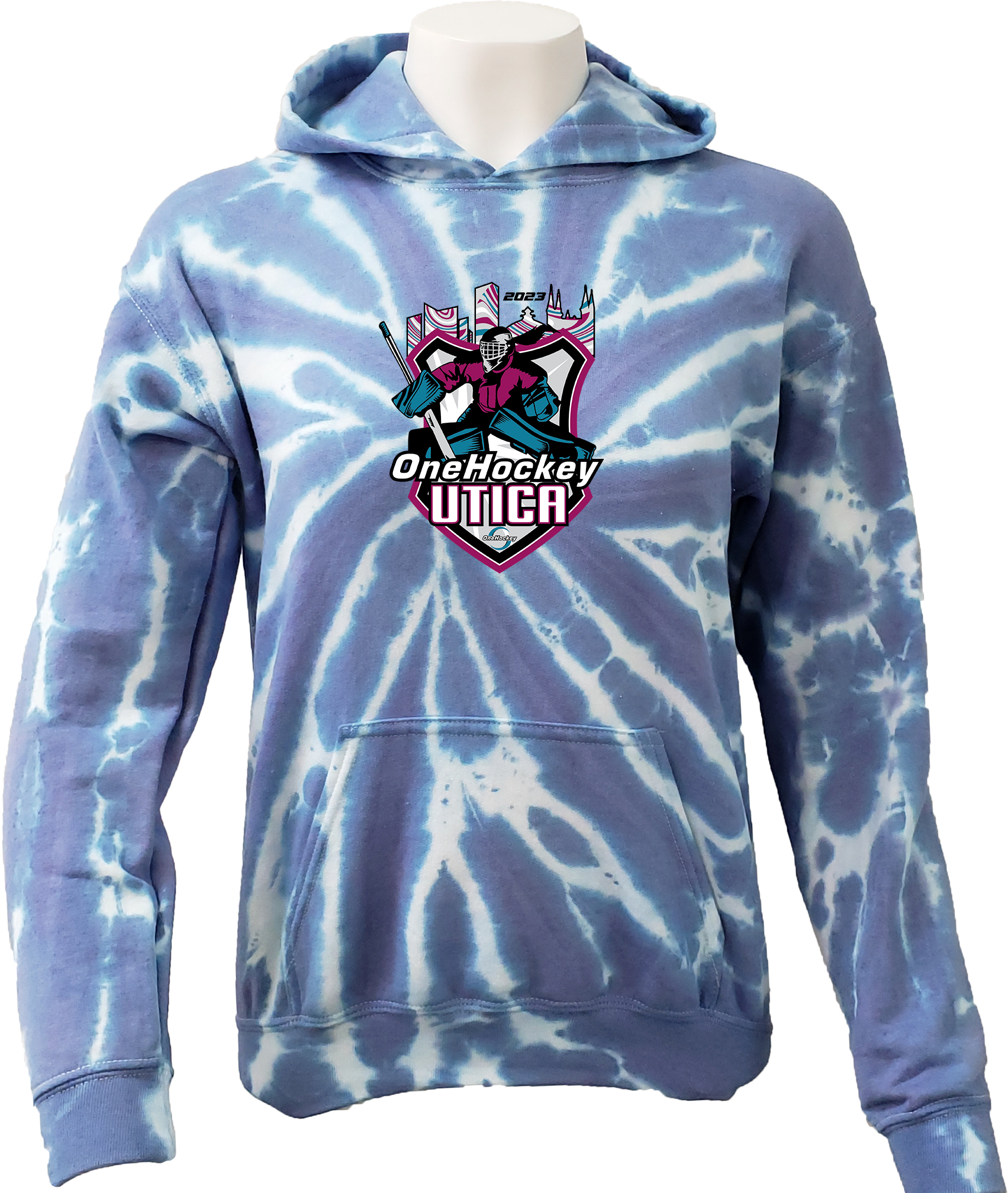 TIE-DYE HOODIES - 2023 OneHockey Utica