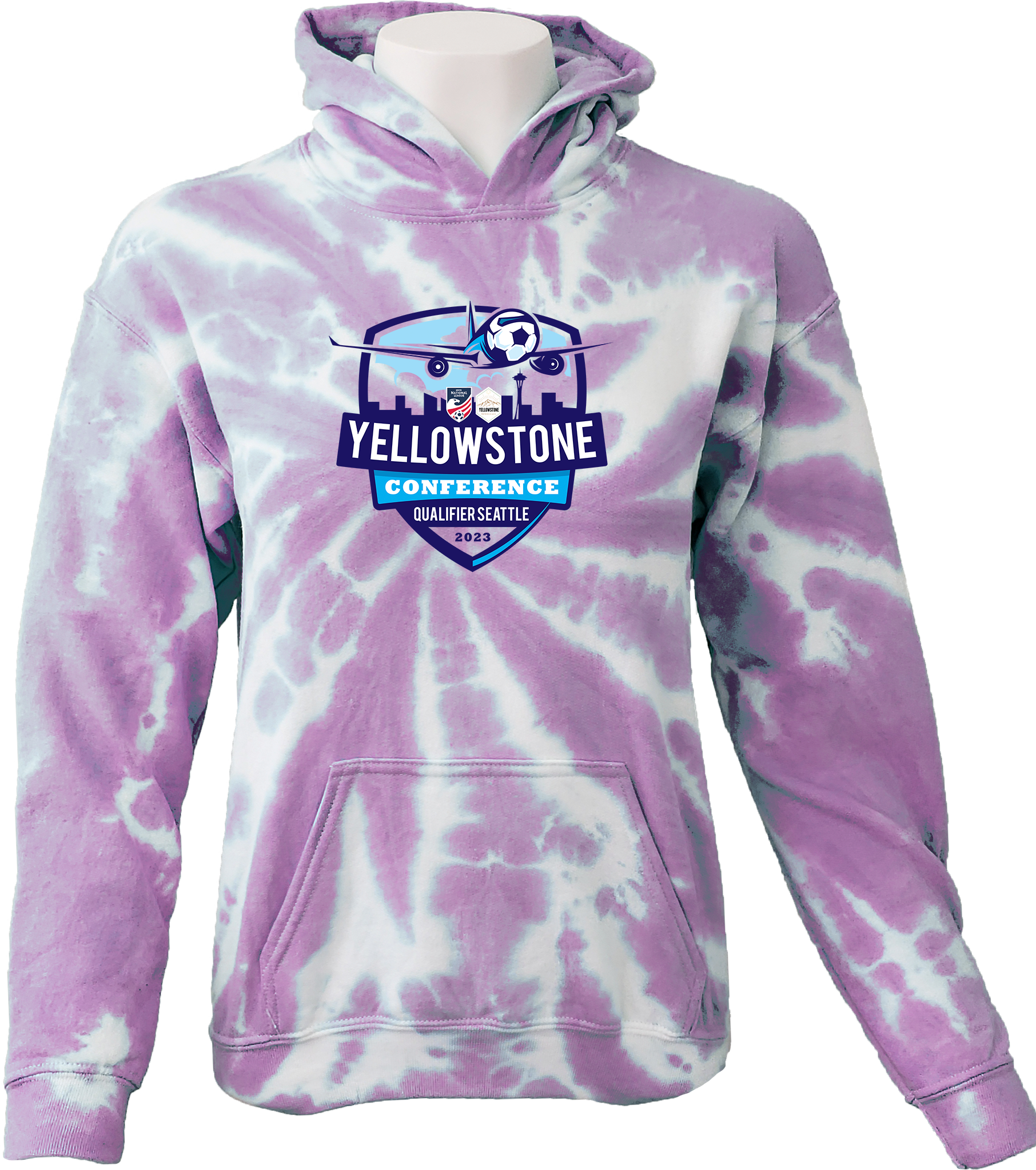 TIE-DYE HOODIES - 2023 Yellowstone Conference Qualifier Seattle
