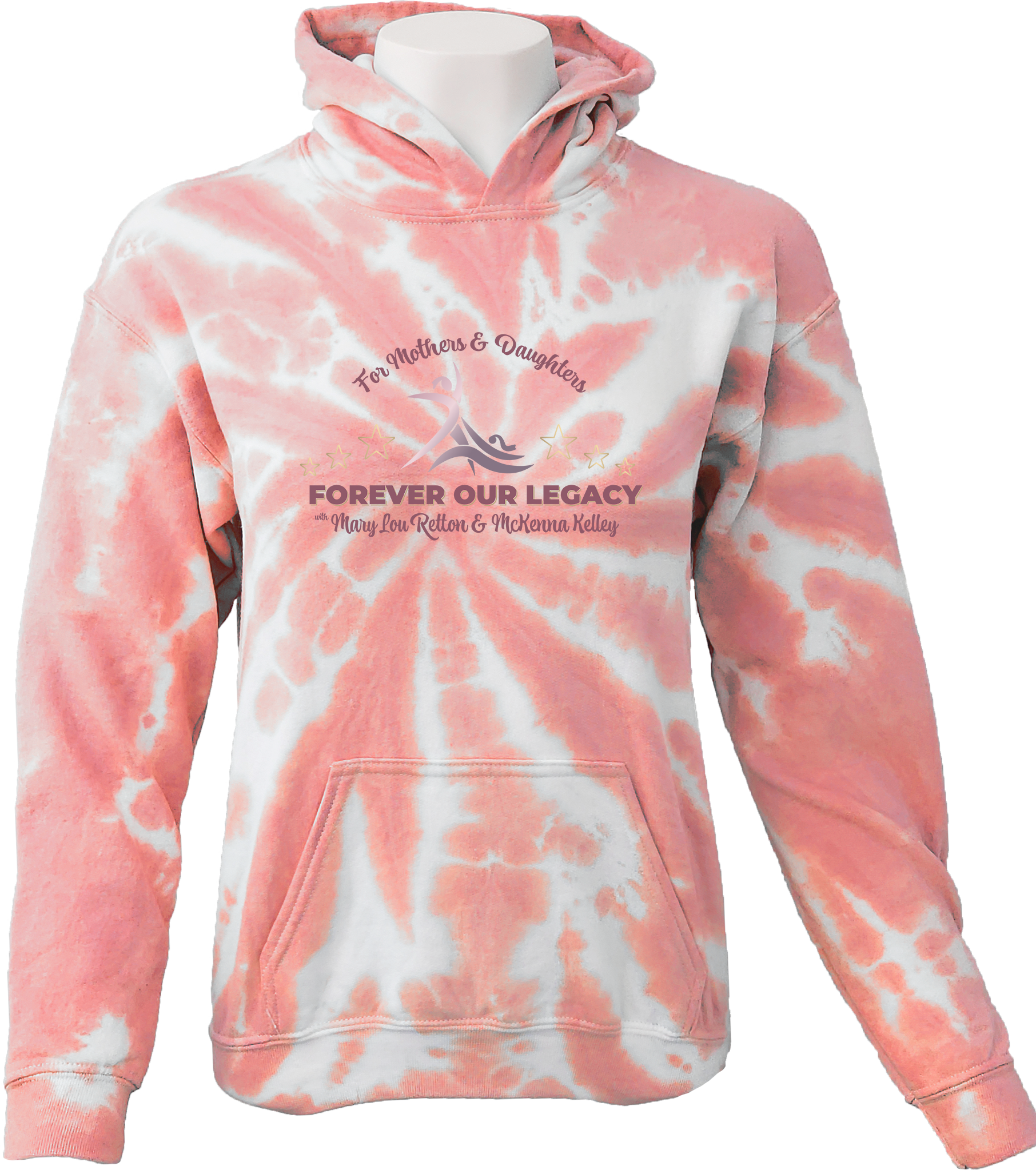 TIE-DYE HOODIES - 2023 For Mothers & Daughters Forever Our Legacy with Mary Lou Retton and Mckenna Kelley